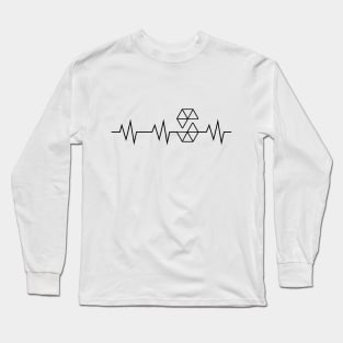 Solidity Heartbeat Blockchain Crypto Ethereum Long Sleeve T-Shirt